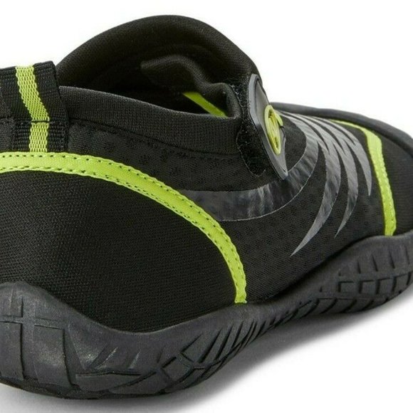Athletic Works Men's Water Shoes Black Pool Shoes Beach 13-14 - Picture 3 of 7